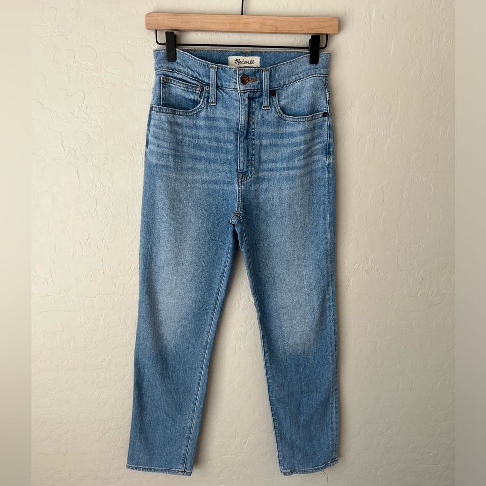 Madewell Classic Straight Denim Jeans Nearwood Wash Size 25 - Picture 3 of 8